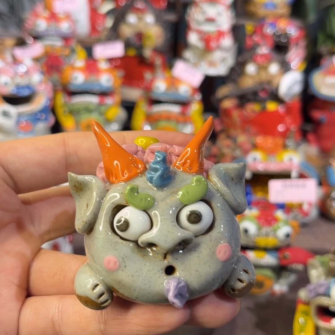 泥塑纯手工茶宠摆件