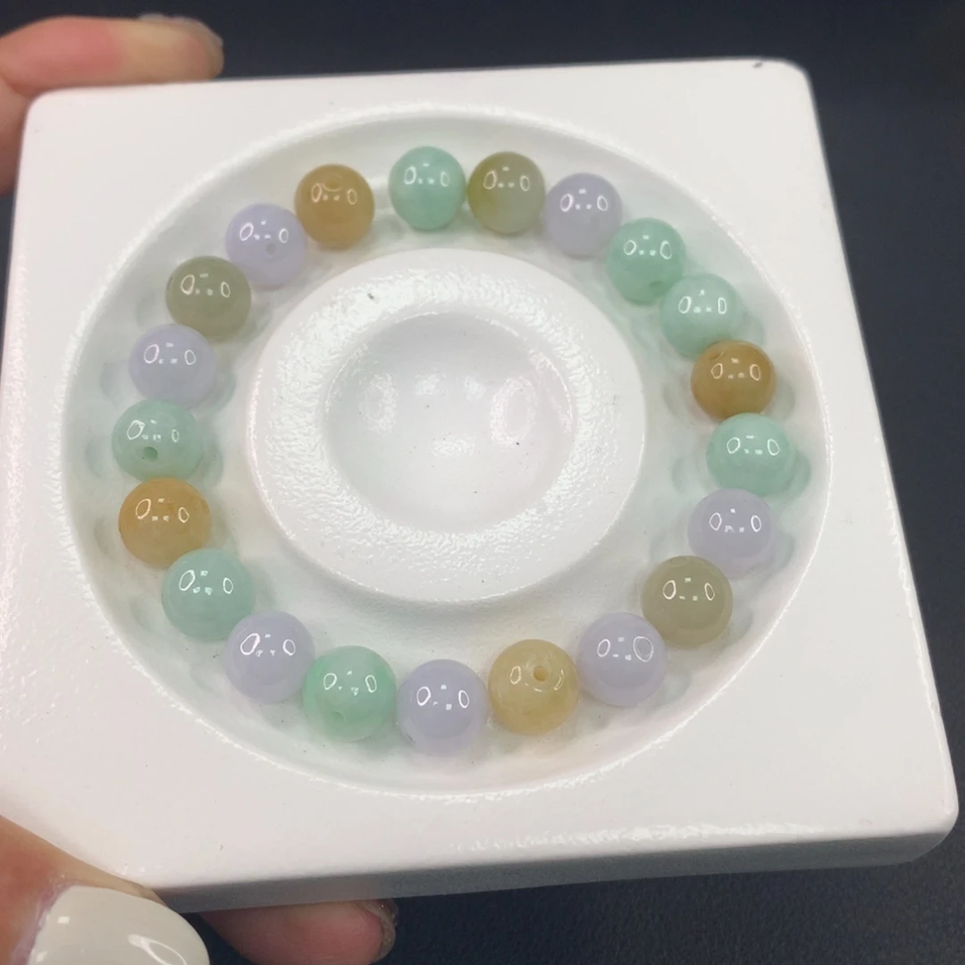 翡翠散珠翡翠散珠DIY手串多样性自发