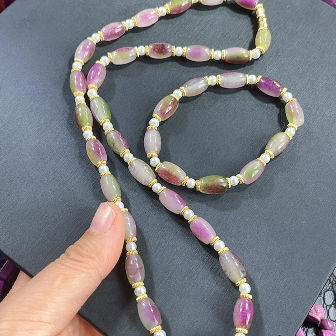 【闪购商品】琉璃颈饰舒具石老油料41