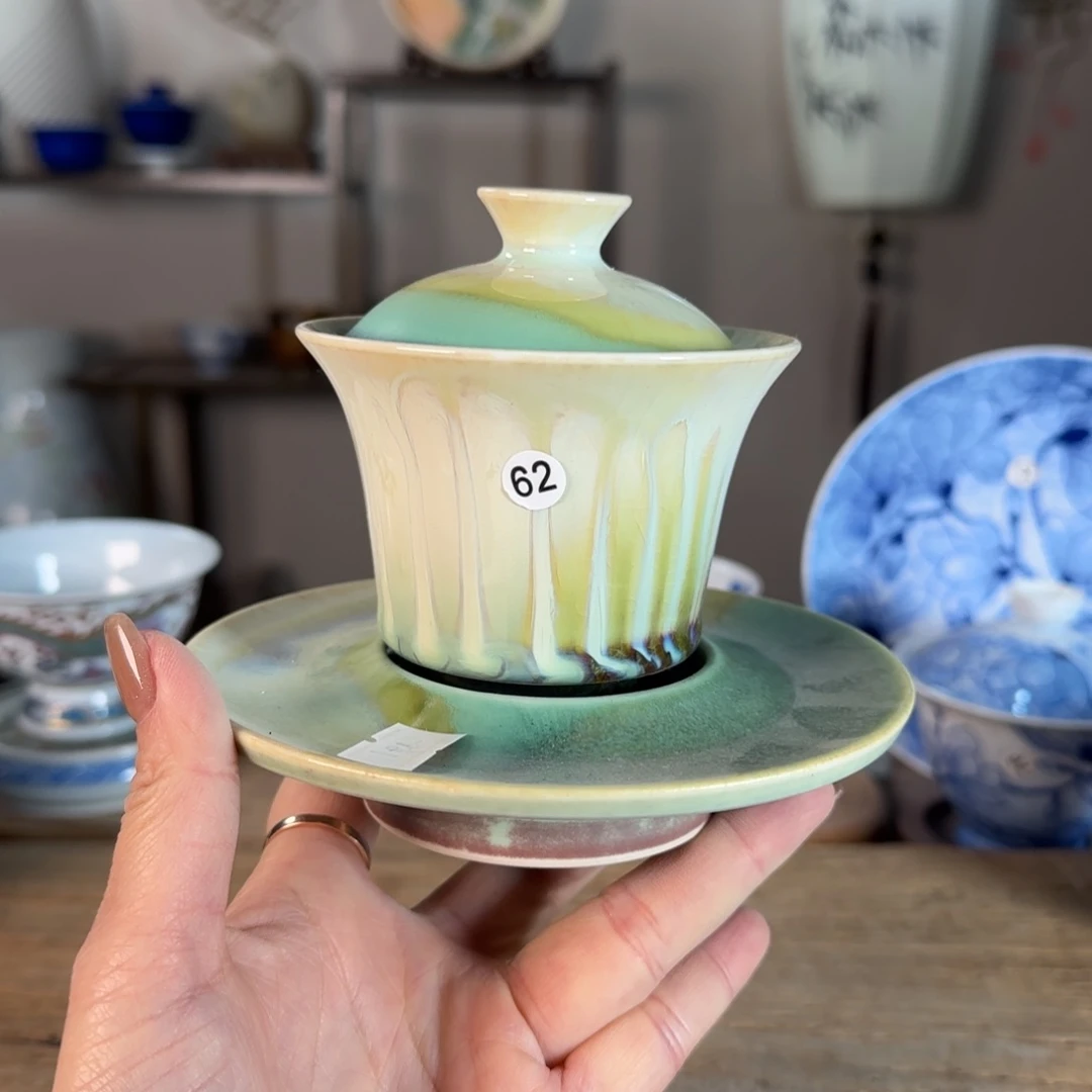 杯景德镇陶瓷柴烧多人