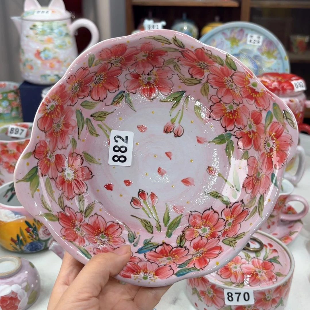 景德镇手绘高温釉下彩陶瓷茶具