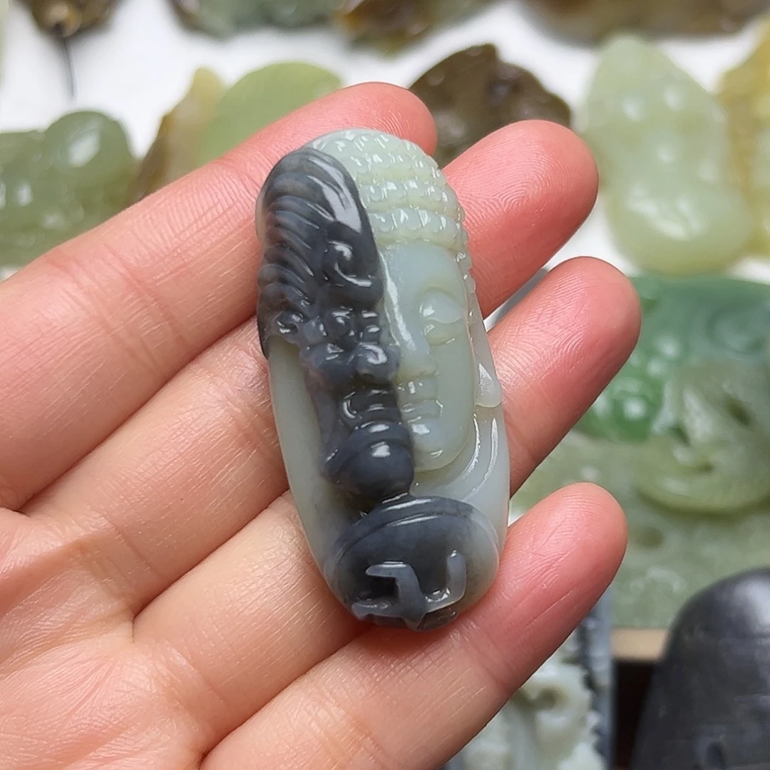 和田玉未镶嵌挂件