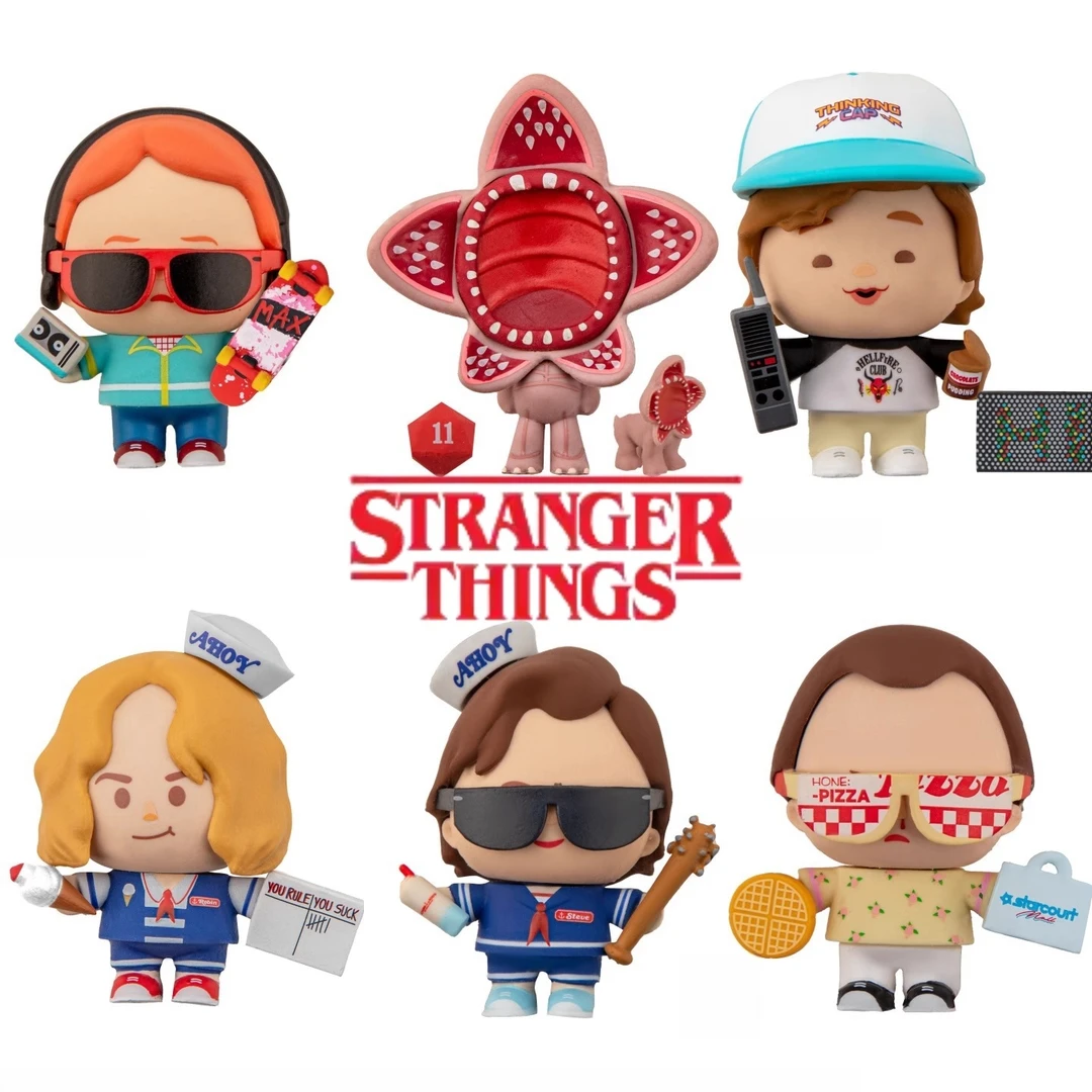 正版Stranger Things怪奇物语周边手办冰淇淋店玩偶拼装摆件礼物