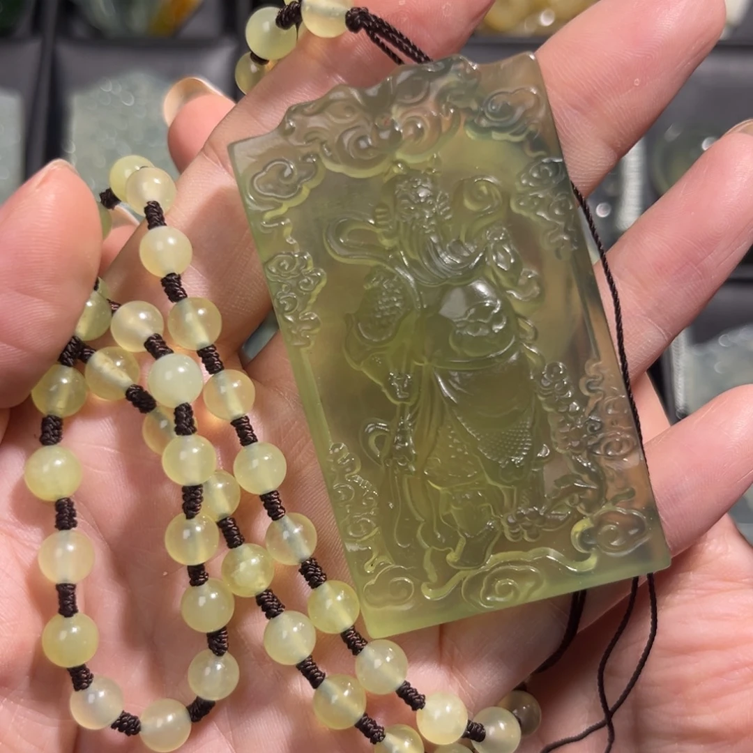 蛇纹石玉未镶嵌吊坠(不含链)