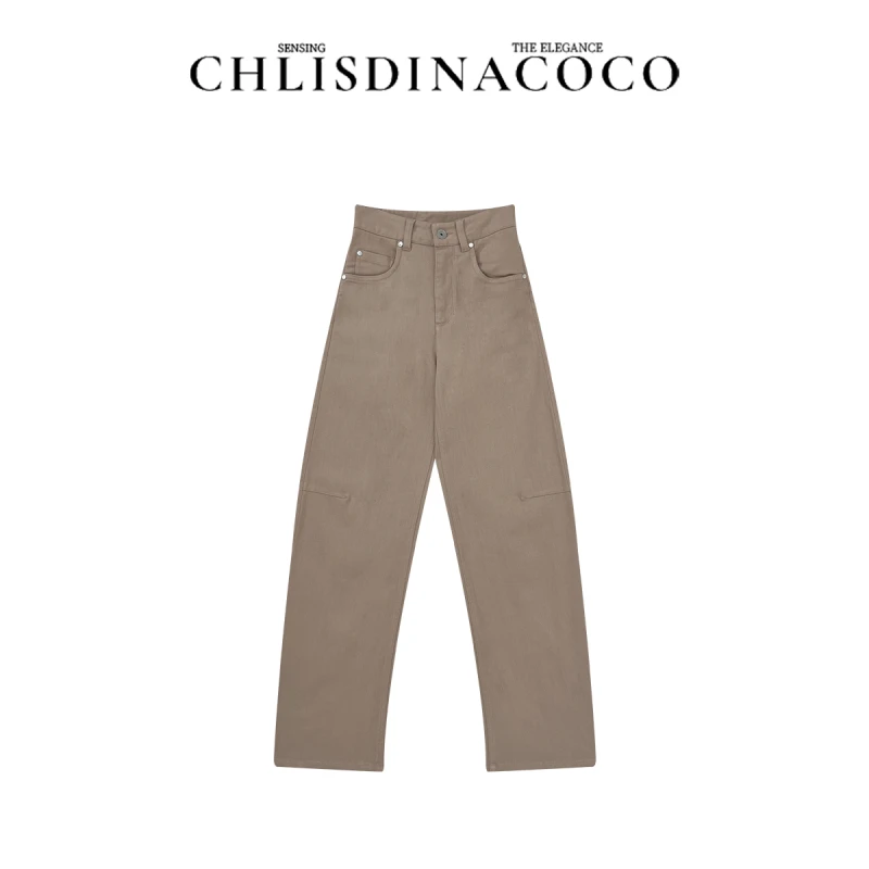 |迟到的coco|高定秋冬棉百搭简约休闲牛仔裤L3CK12113