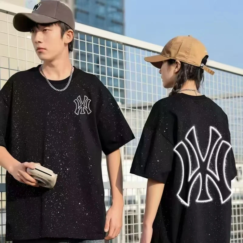 【专柜正品】联名款半袖纯棉男女同款时尚休闲百搭潮流宽松T恤印花q