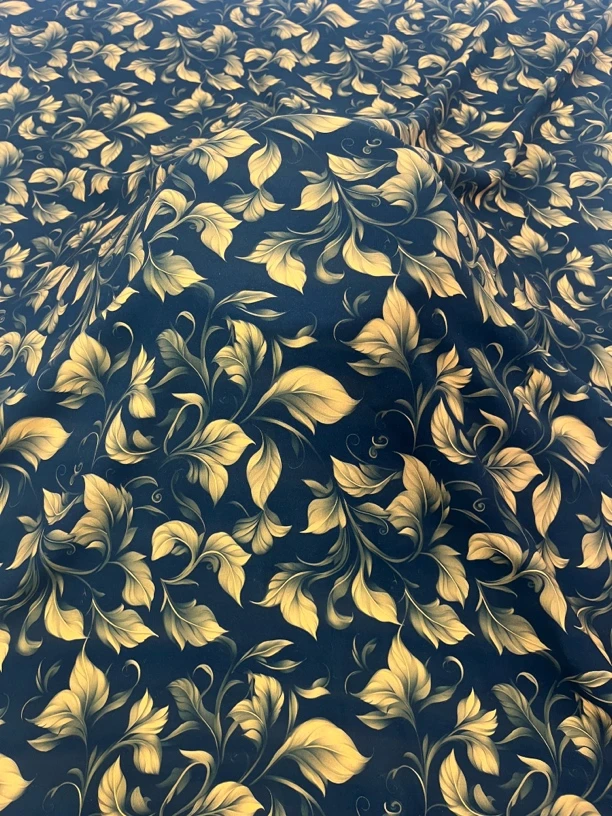 新款棉绸数码印花连衣裙大摆裙半身裙套装柔软亲肤人造棉布料清仓