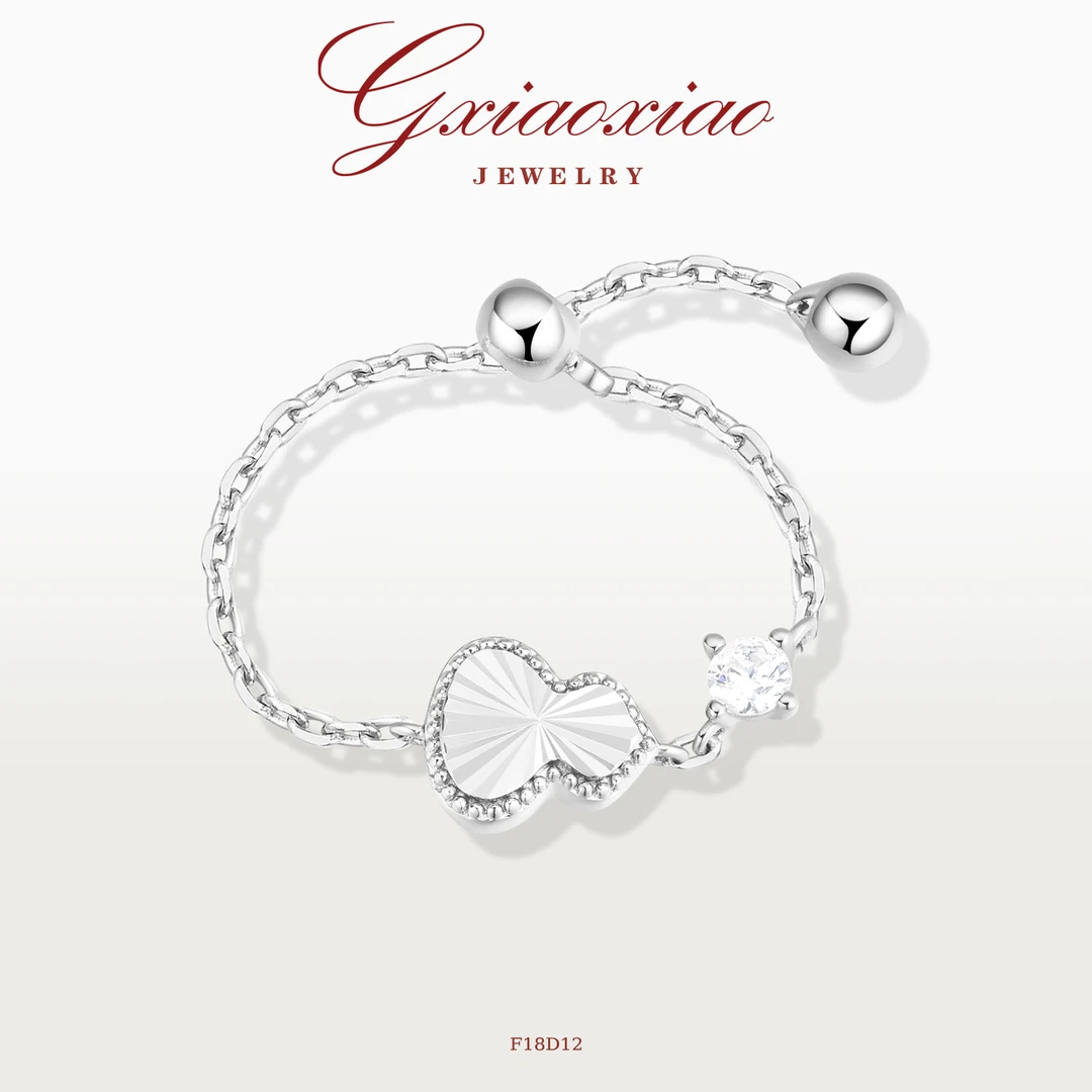 G XIAOXIAO 镀K金 【金韵福葫】新中式气质葫芦戒指 F18D7 F18D12