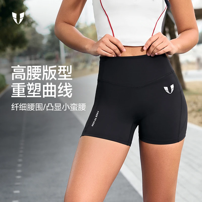 马甲线运动紧身三分裤专业运动装备健身短裤健身服女F2522D074