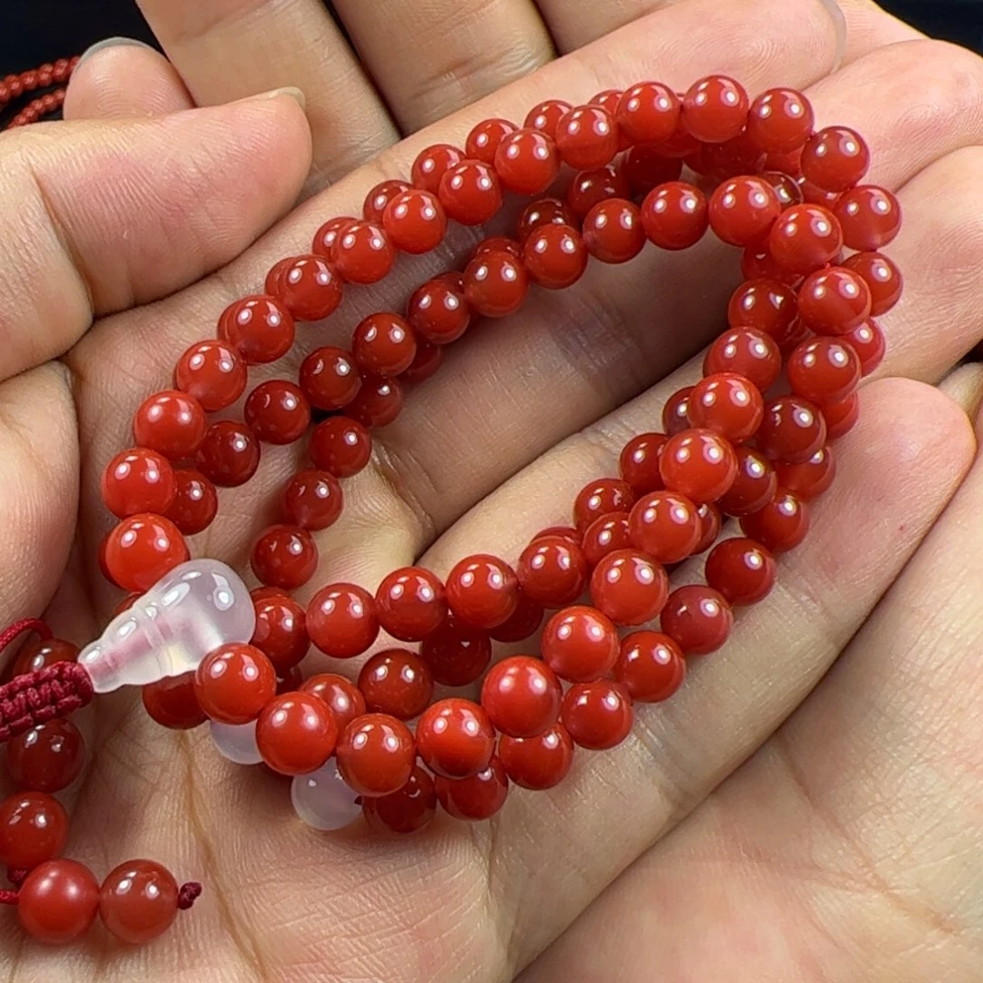 南红玛瑙手串未镶嵌