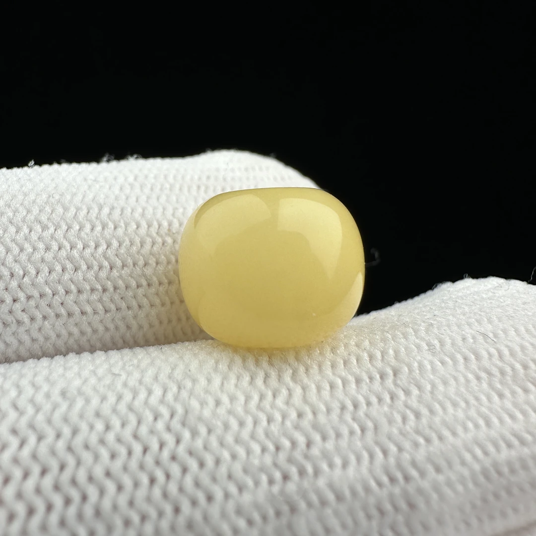 K3470天然原矿蜜蜡 老型墩子12.5*9.7mm支持复检假一罚十