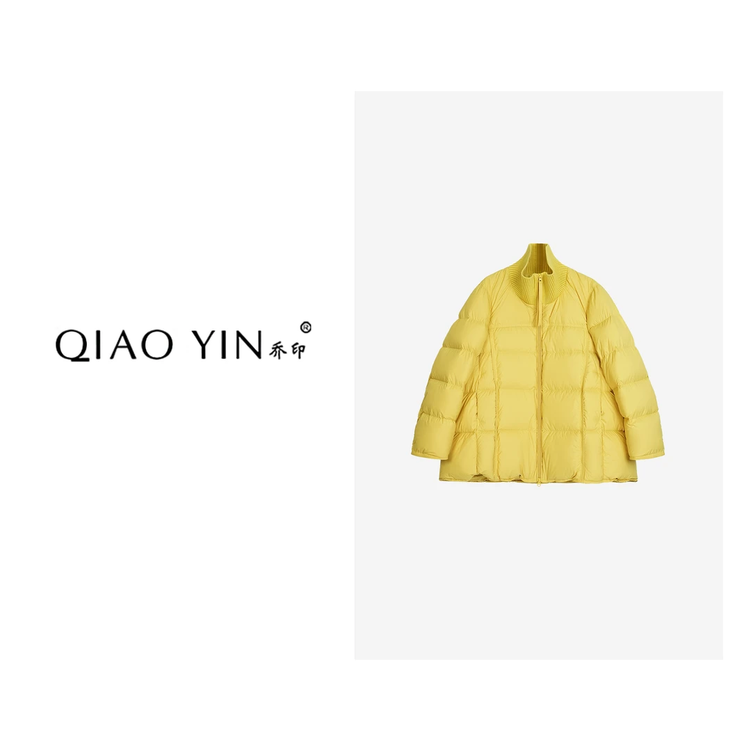 QIAO YIN"羽绒服“冬季休闲时尚短款立领百搭羽绒服QY29043