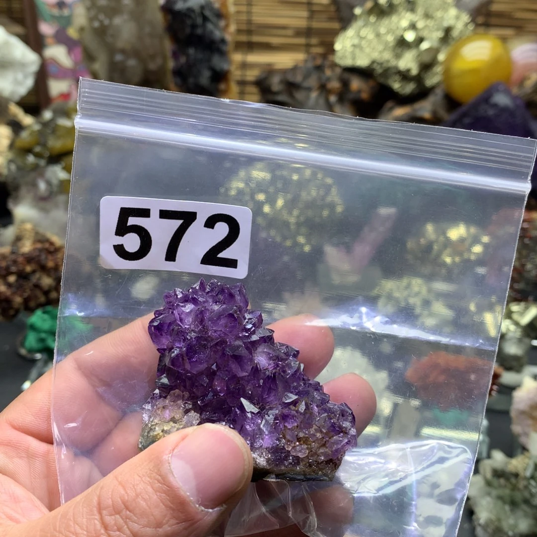 紫晶珠宝半成品未镶嵌雲***！水晶572