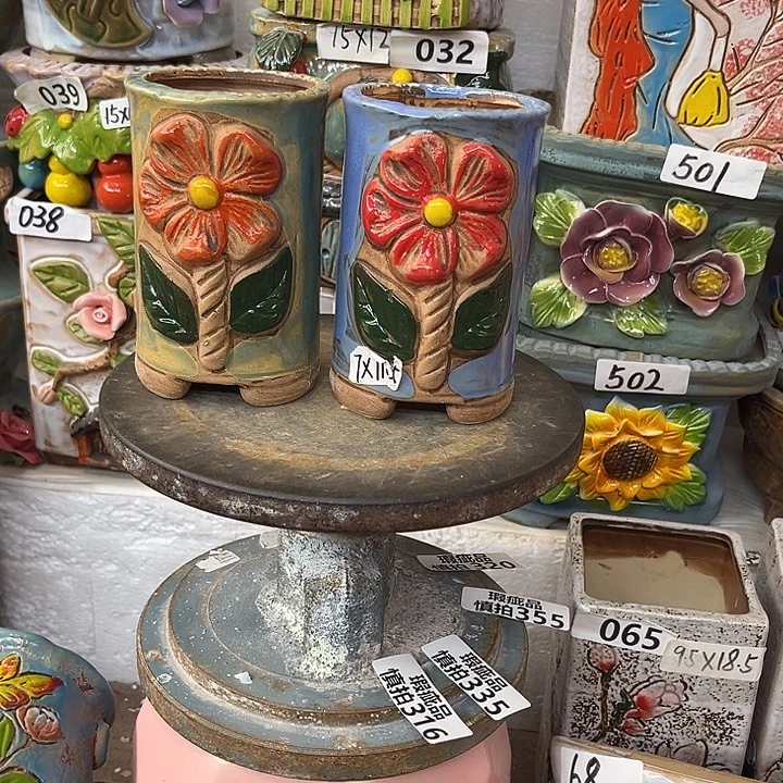 粗陶材质多肉花盆