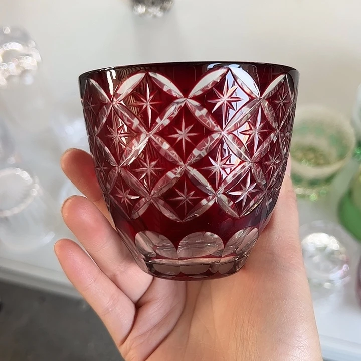 手柄款水晶玻璃微瑕一个