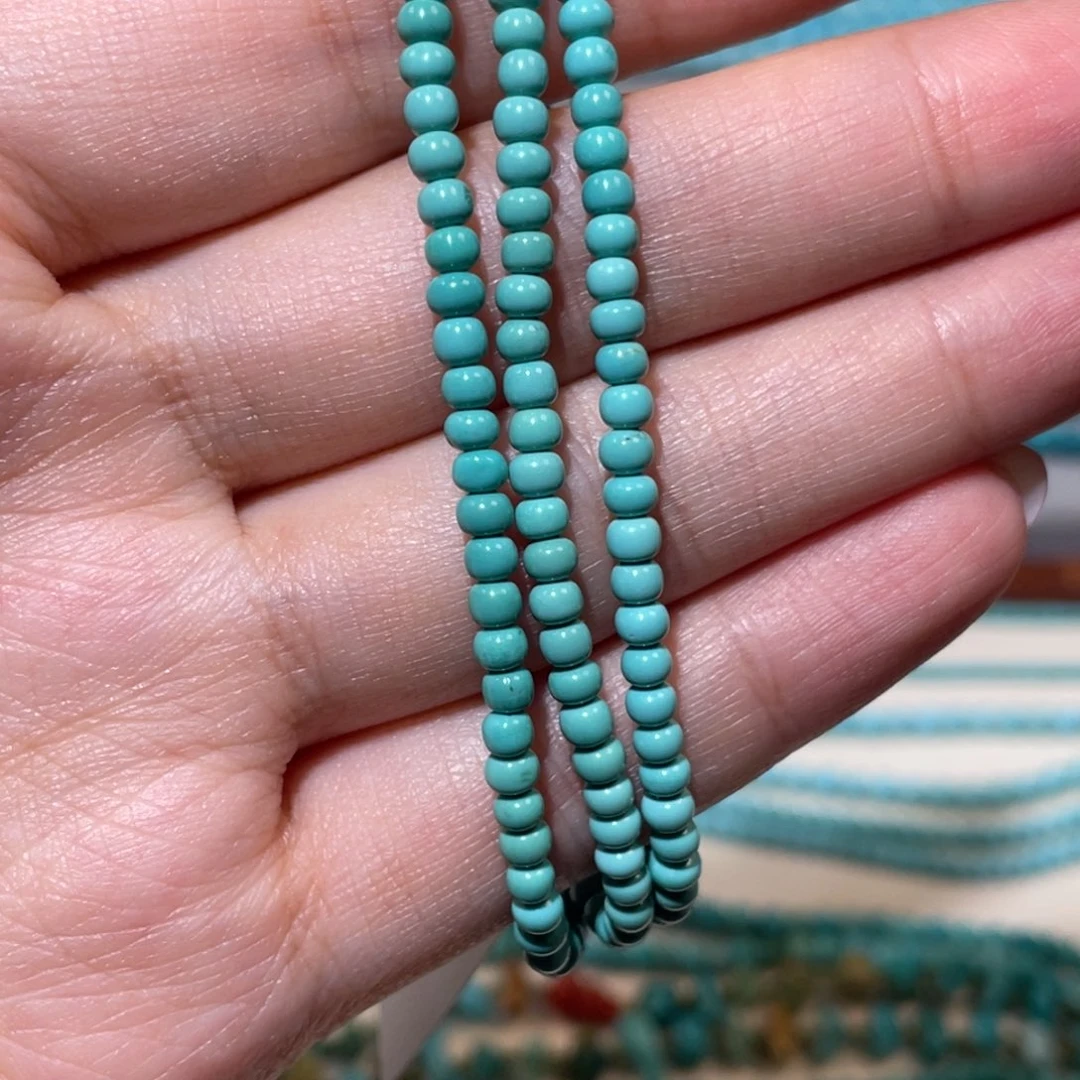 绿松石未镶嵌小米链