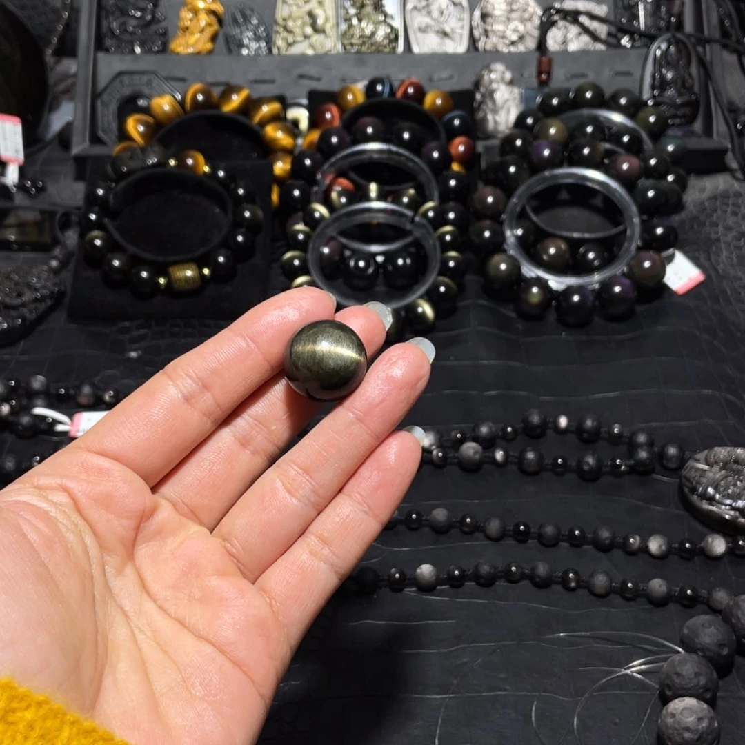 黑曜岩珠宝奇石未镶嵌K****u