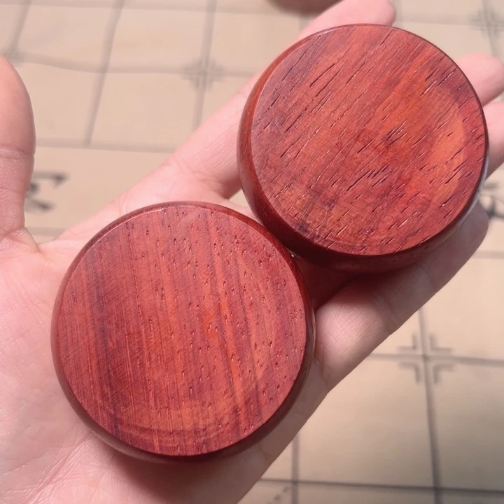 木5.8红花梨行楷红绿搭配礼盒