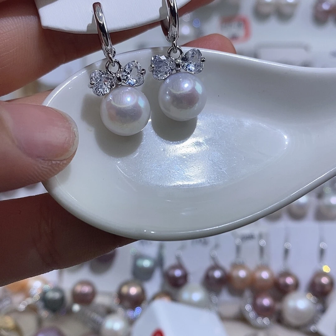耳饰淡水珍珠未镶嵌10.5mm