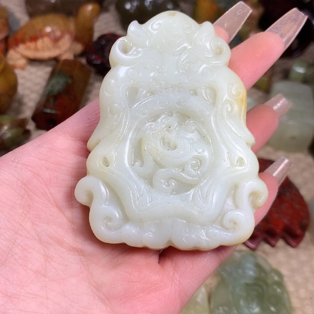 白玉菩提吊坠挂件