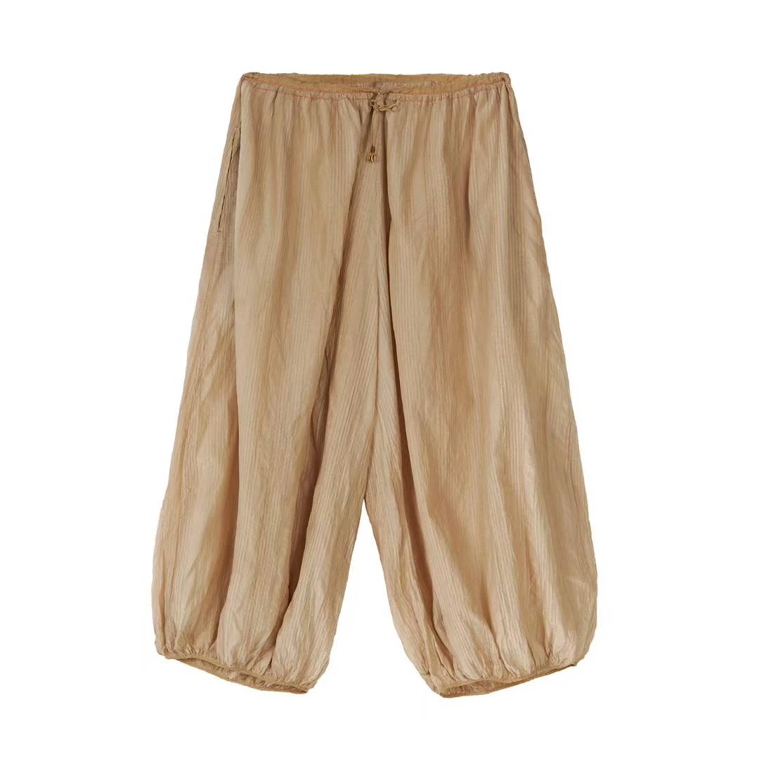 7阁小府～左岸迷香原创植物染裤子25SS3011