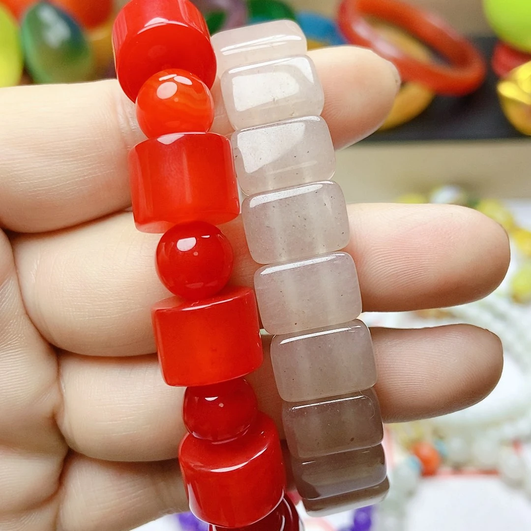 玛瑙/玉髓手链未镶嵌小***食