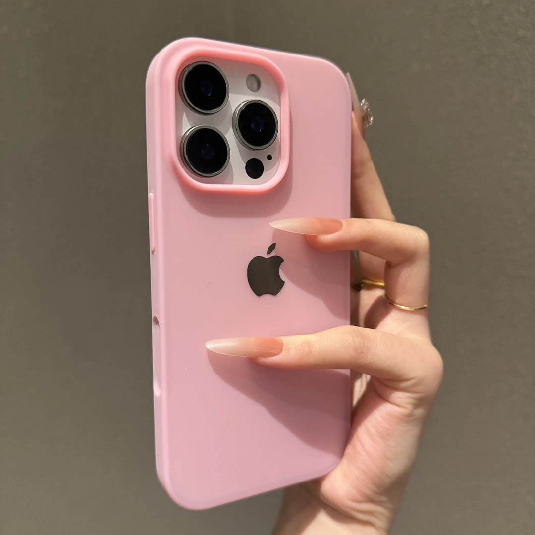 韩系纯色果冻适用苹果16promax手机壳个性iPhone15简约14时尚13女