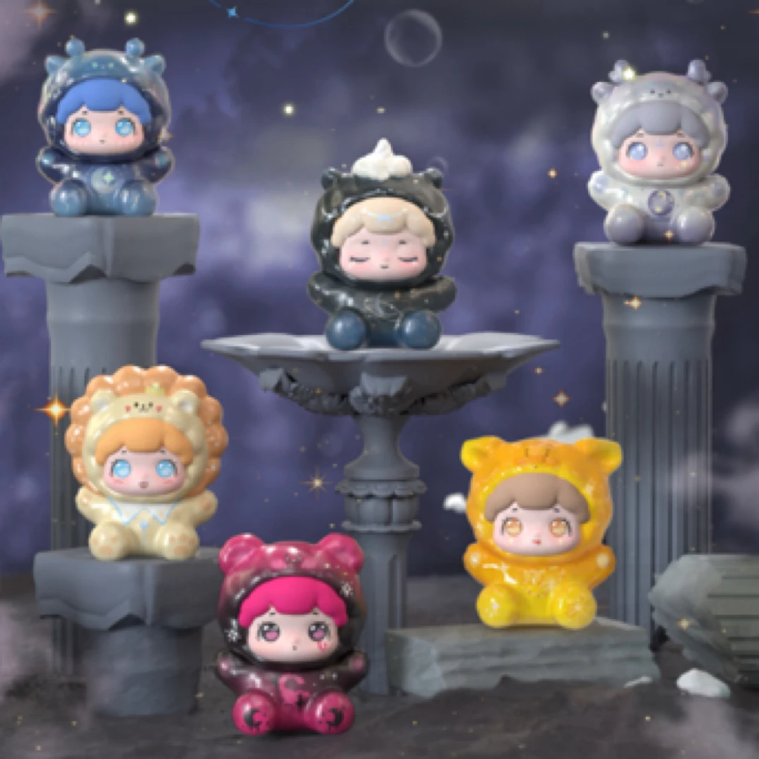 [明款可打孔]抱抱星座萌宠可爱女神礼物手工DIY摆件