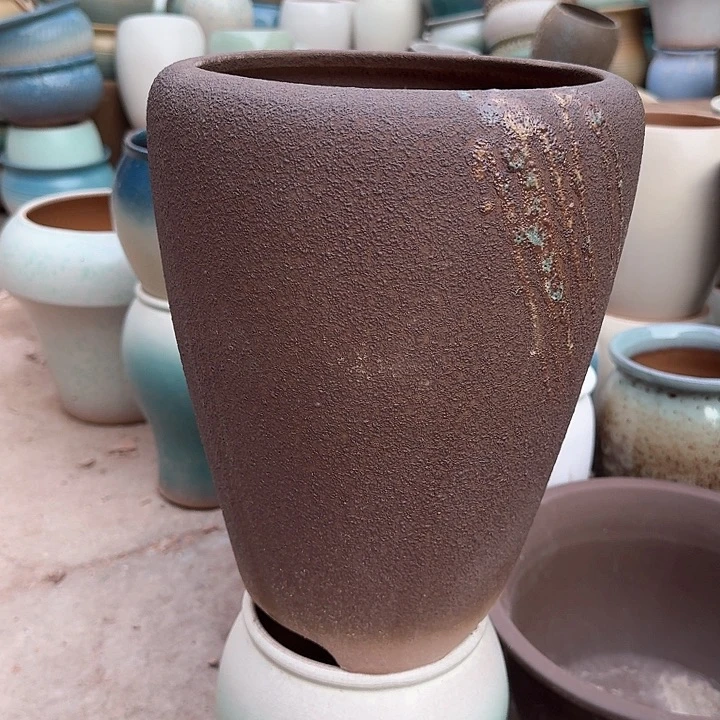 红陶微瑕花盆处理来啦