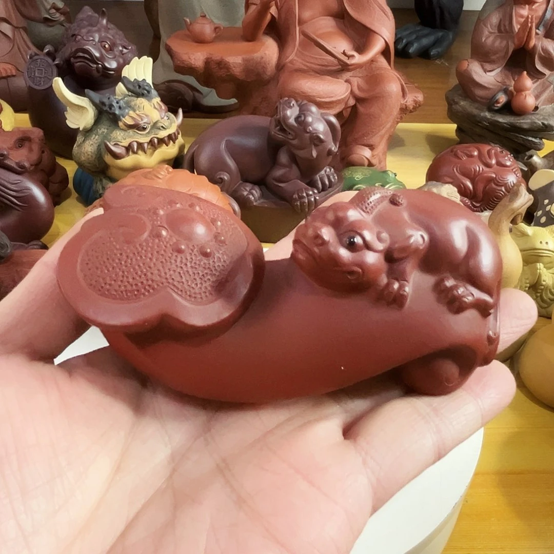 紫砂茶宠如意貔貅！