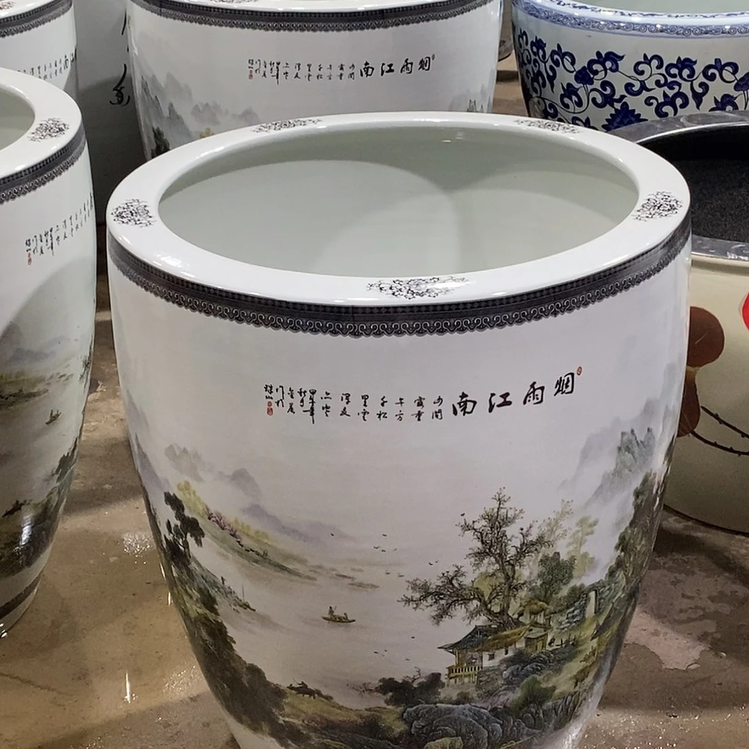 田***设景德镇陶瓷缸看直播间下单