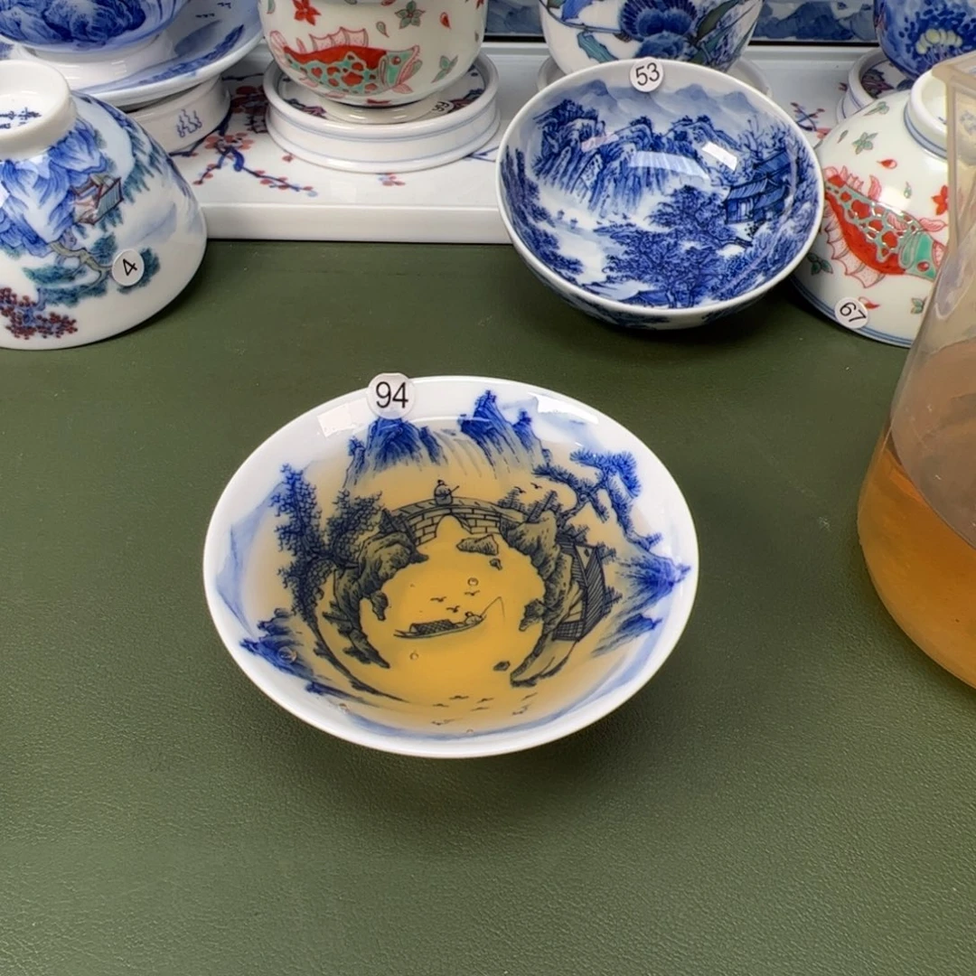 陶瓷景德镇纯手工纯手绘茶具木木94