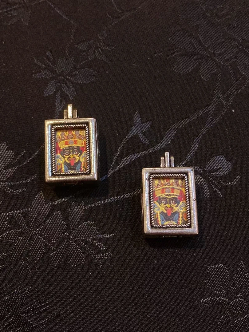 含辰砂工艺品B127 朱砂扎基拉姆小唐卡