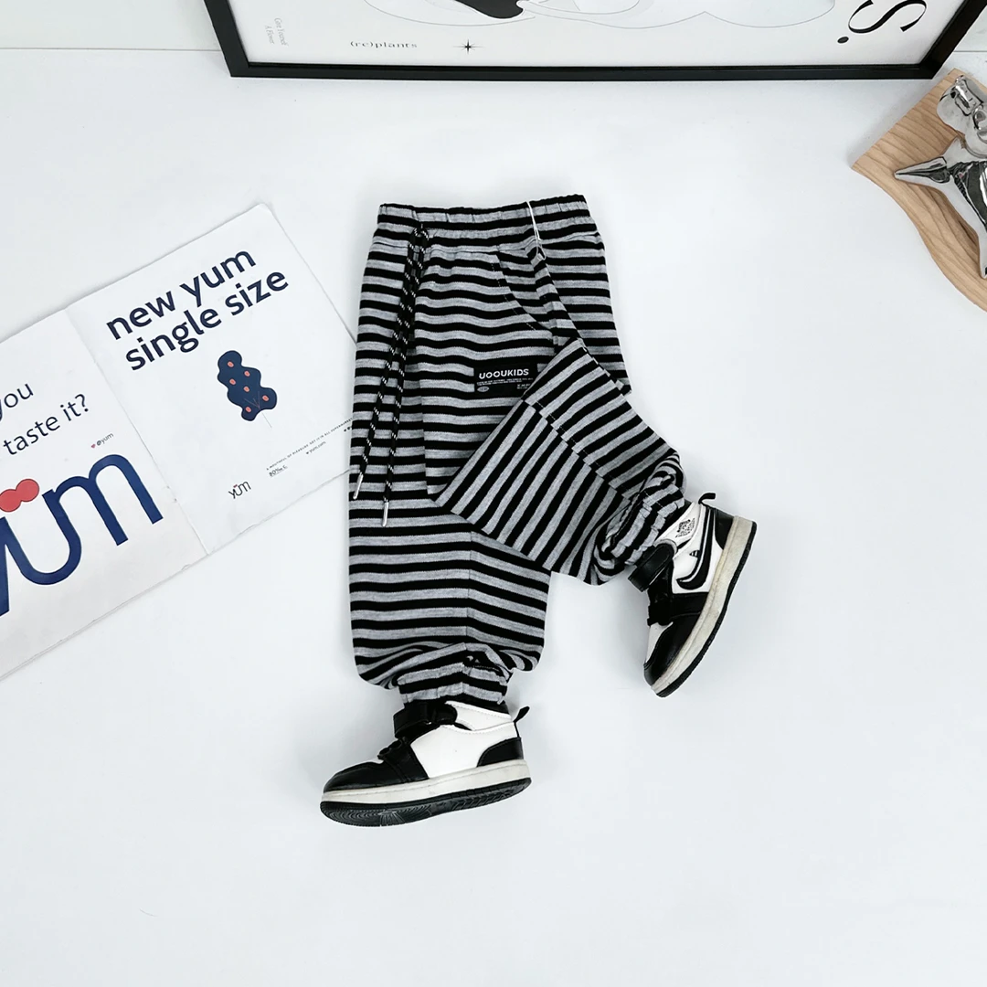 儿童裤子春秋款男童运动裤2025新款春装潮 CXF3596 悠悠童话童装