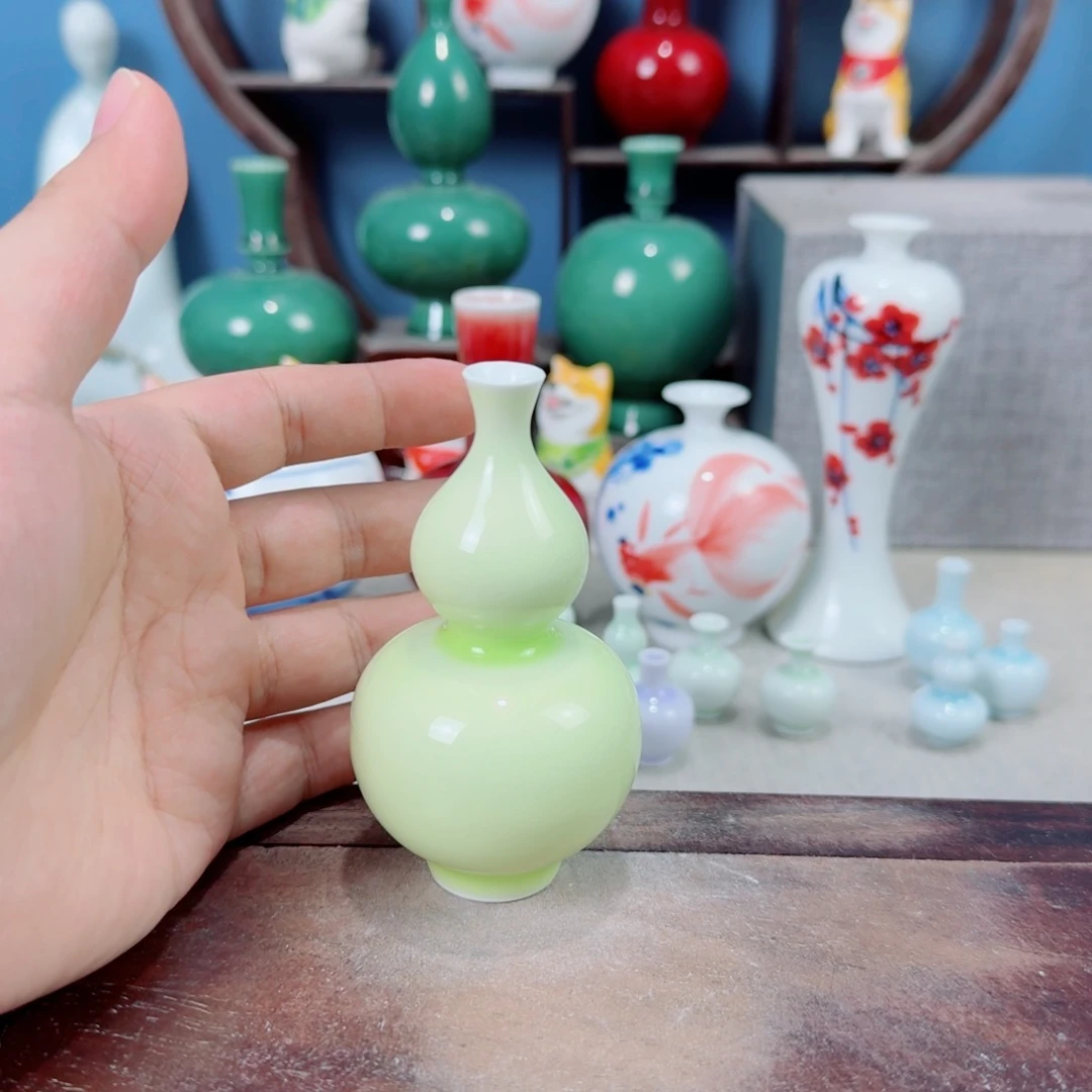 陶瓷手工小花器摆件
