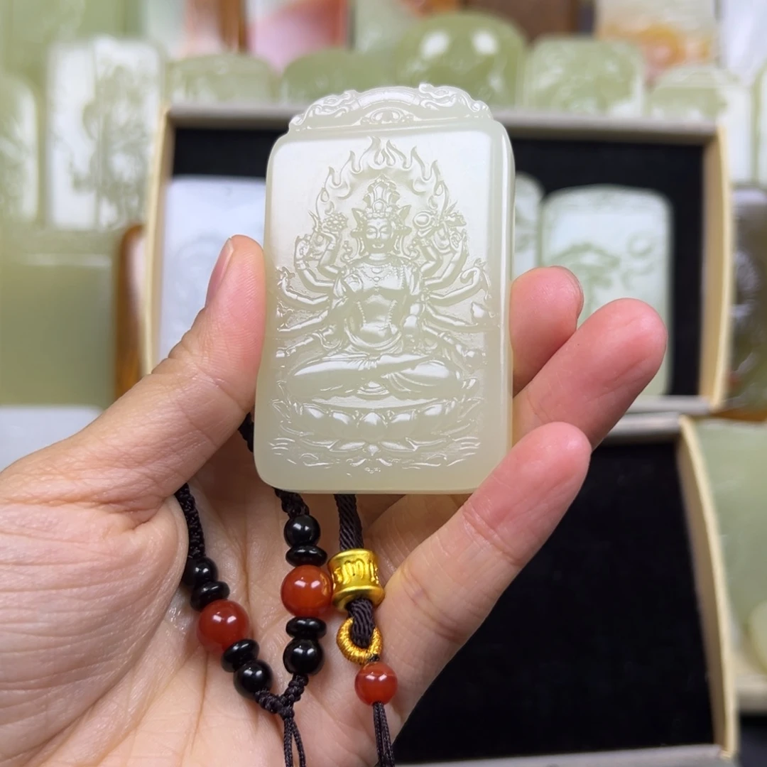 且***吟新疆戈壁昆仑山料彩石原石盆景石一物一拍