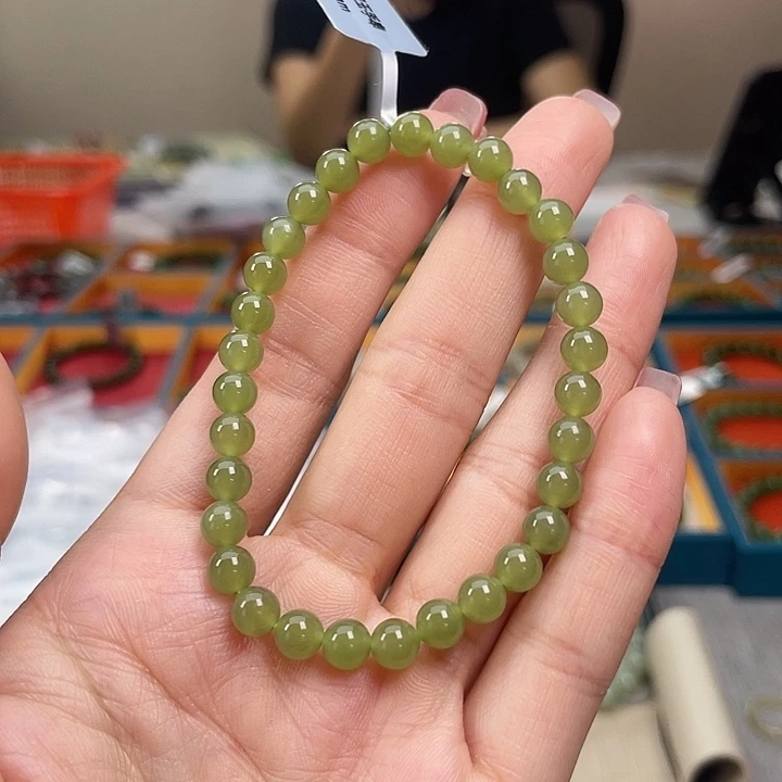和田玉未镶嵌手串A42
