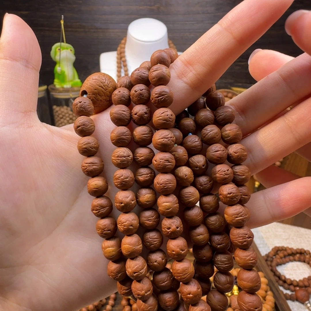 凤眼菩提吊坠国产酸枣核精品红豆