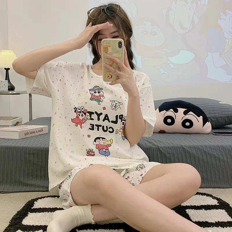 薇莎【软绵绵】云朵棉可爱卡通圆领睡衣家居服