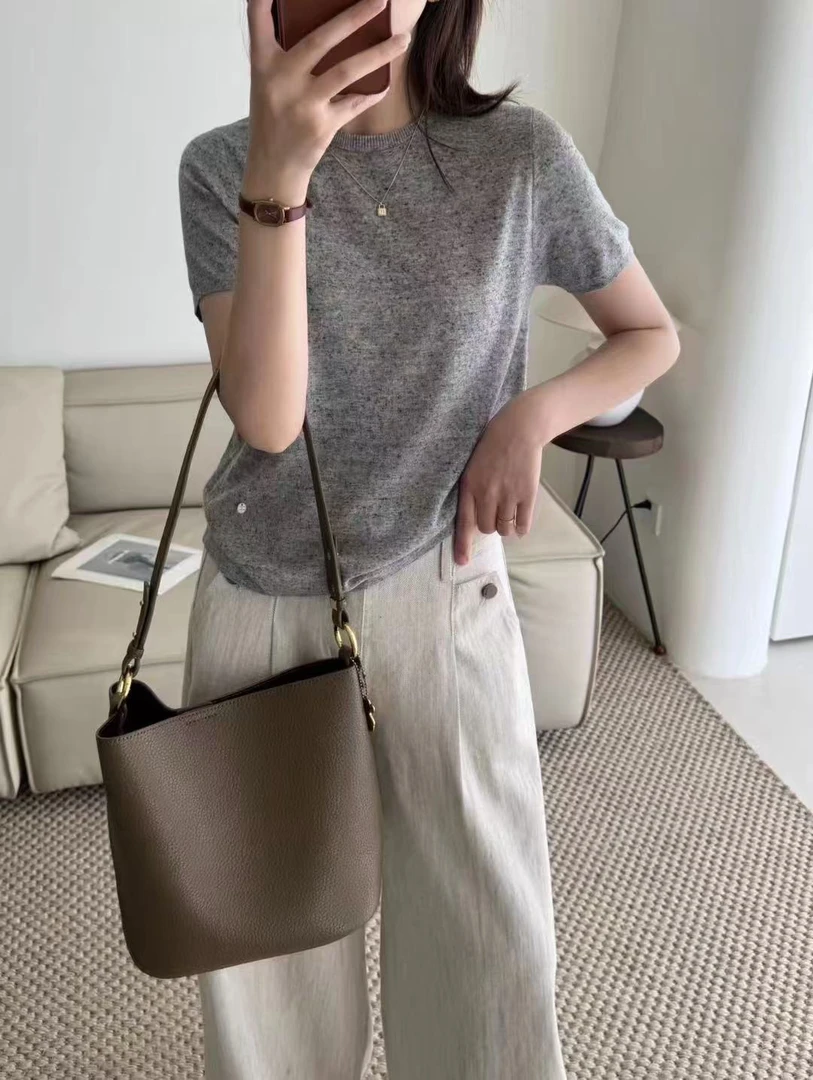 8902少女感彩色点点短袖T恤夏秋