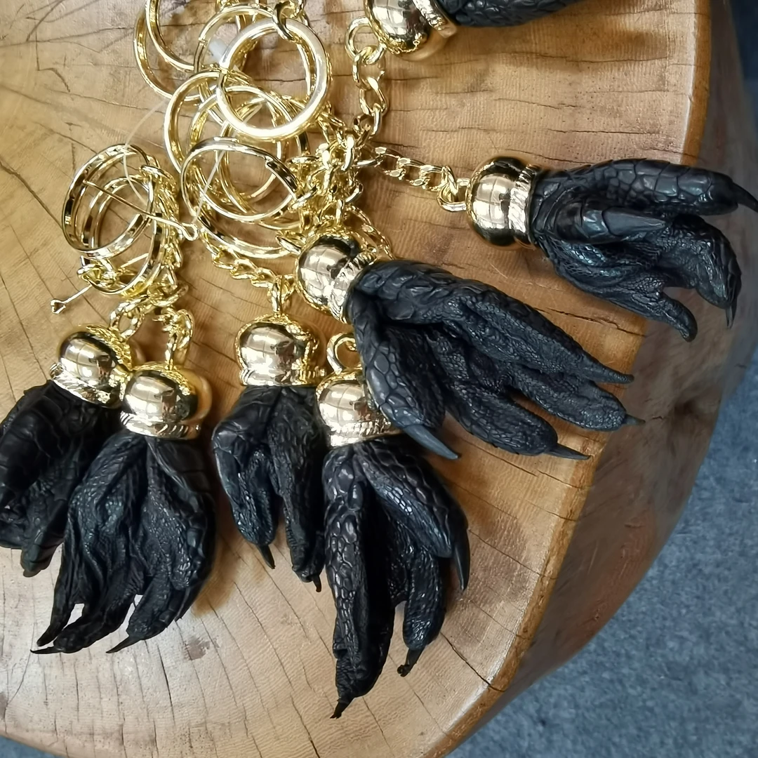 鳄鱼爪爪 小爪爪钥匙扣 抓米财手特别个性钥匙扣装饰