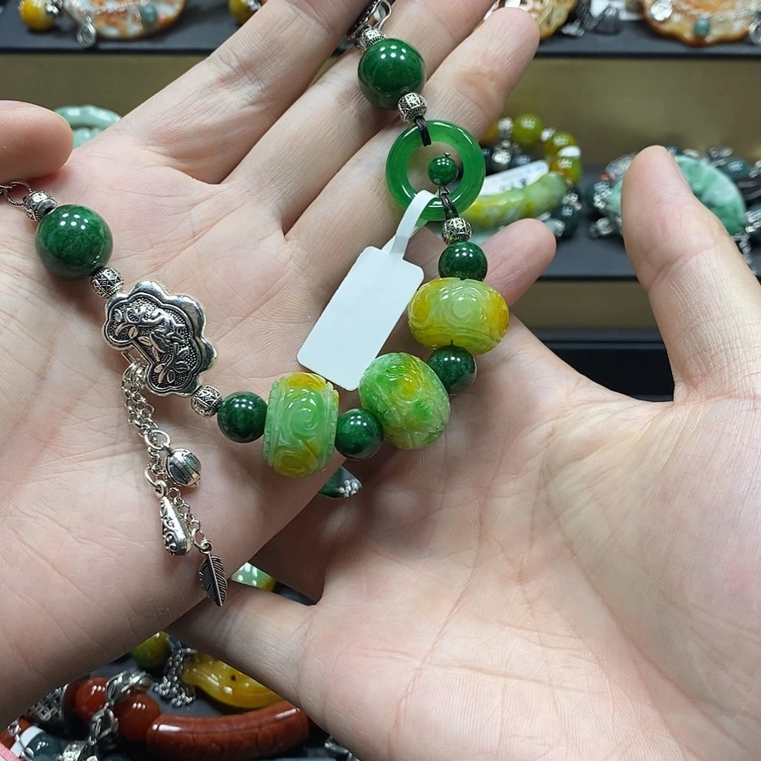 天***远翡翠未镶嵌手链手链