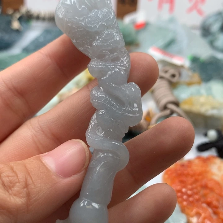 翡翠颈饰未镶嵌保真天然A货翡翠