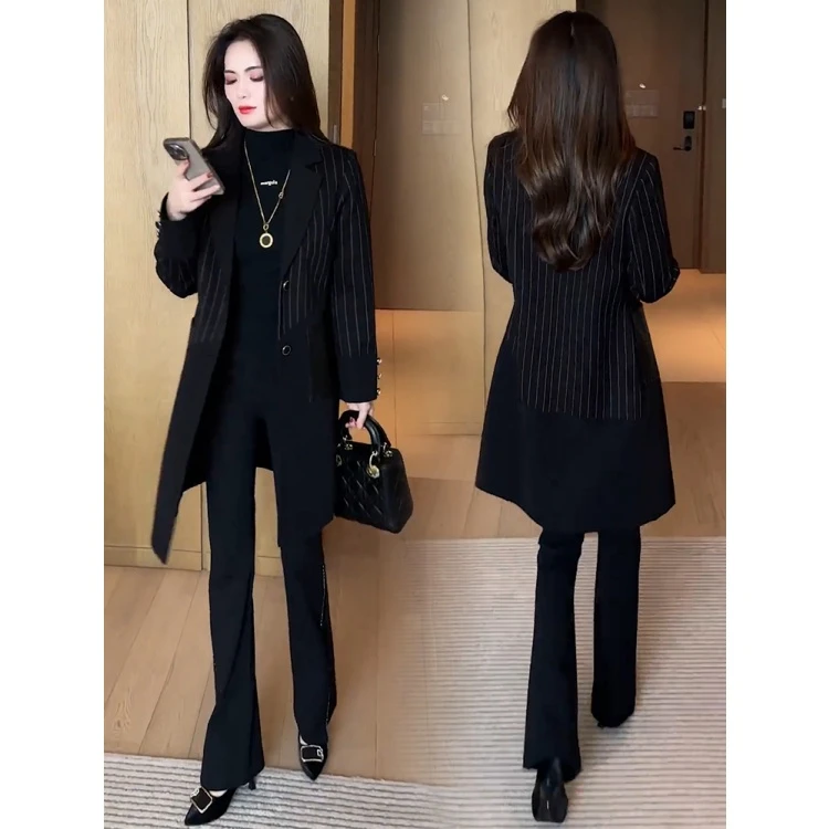 拉夏贝尔风衣外套女秋季2025新款时尚洋气休闲百搭修身中长款大衣