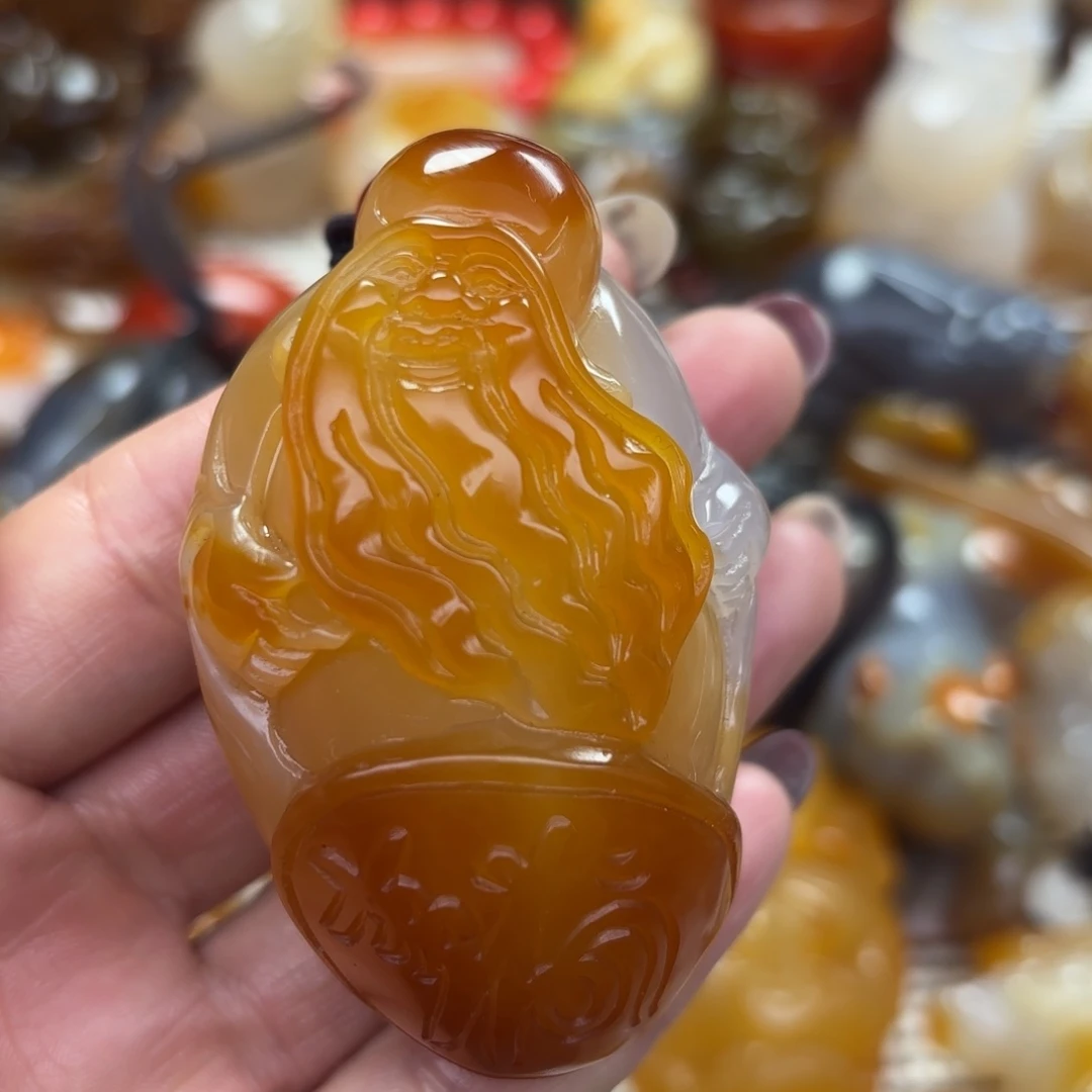 未镶嵌把件玛瑙/玉髓