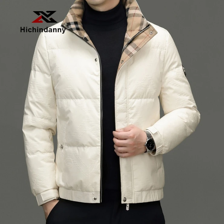 HICHIN户外运动羽绒服男士冬季新款加厚保暖羽绒衣休闲夹克外套