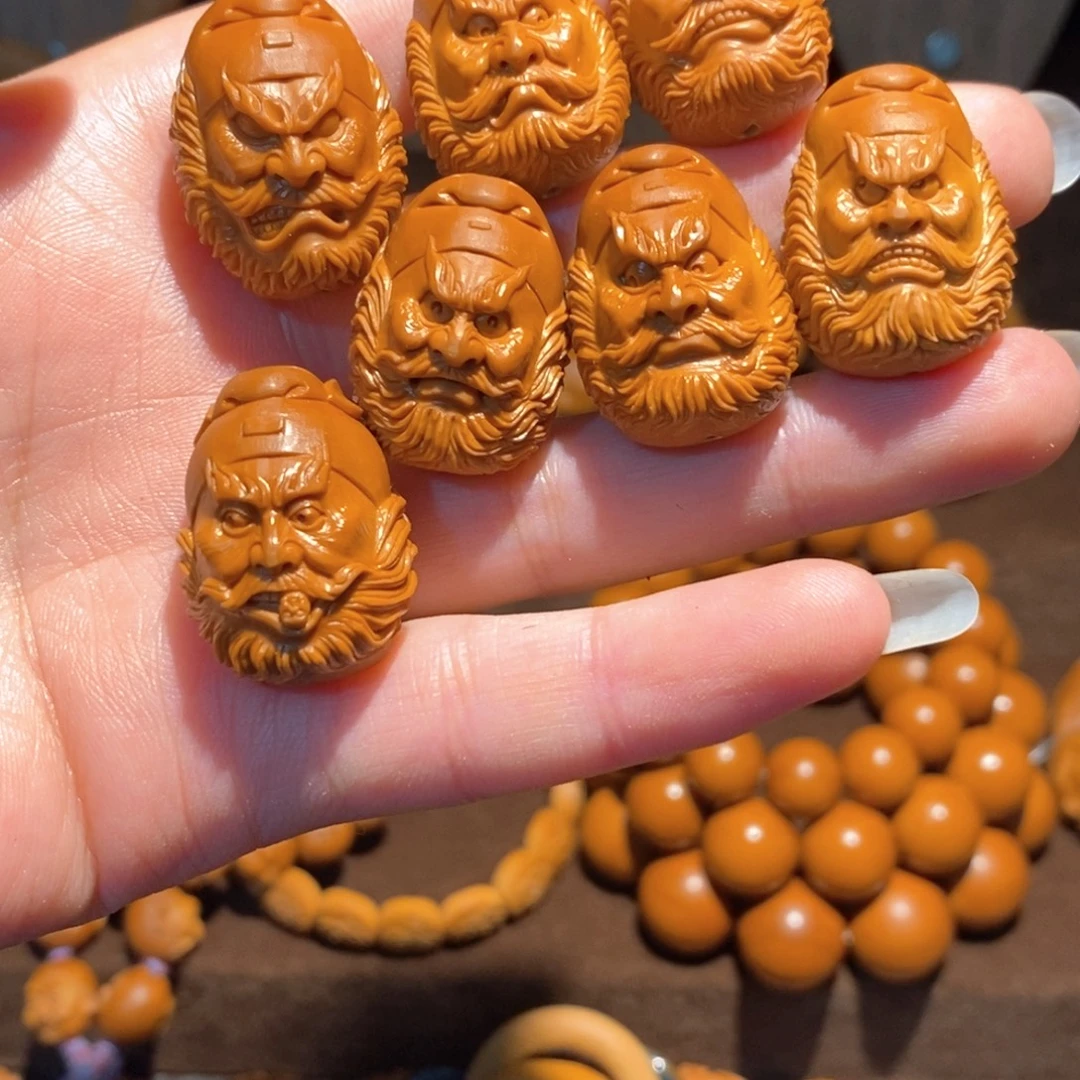 道***祺橄榄核手串/手链精品橄榄核雕钟馗手串