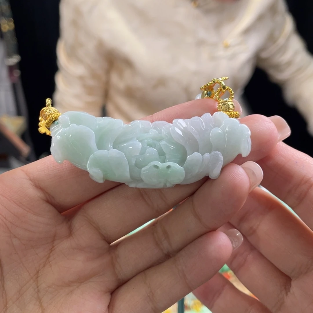 翡翠颈饰未镶嵌代编织