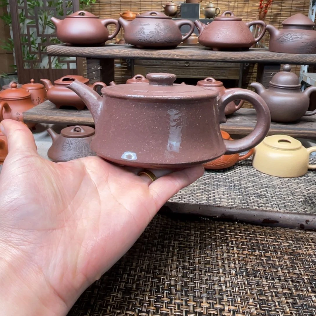 紫砂茶壶宜兴原矿紫砂手工制300