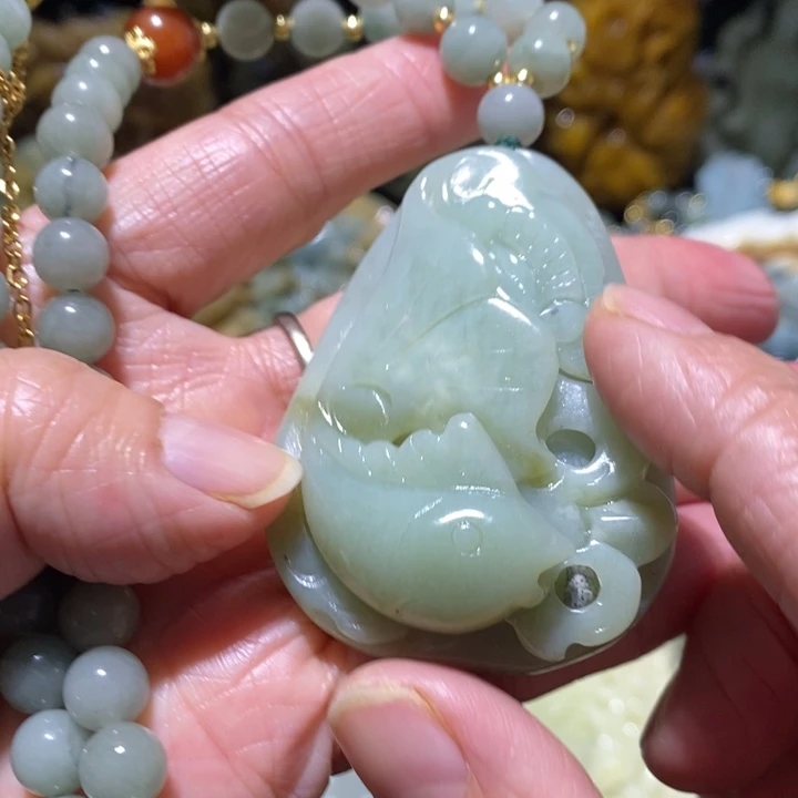 岫玉岫玉吊坠未镶嵌